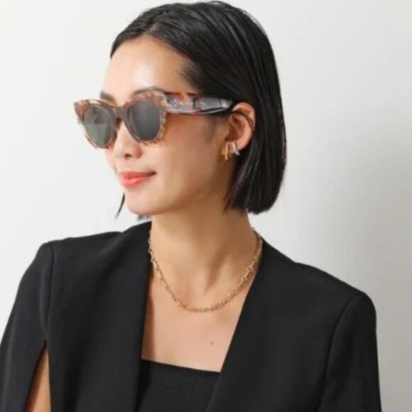 Celine CL40008I 66V Cat Eye Sunglasses - Shiny Red/Grey main image 11
